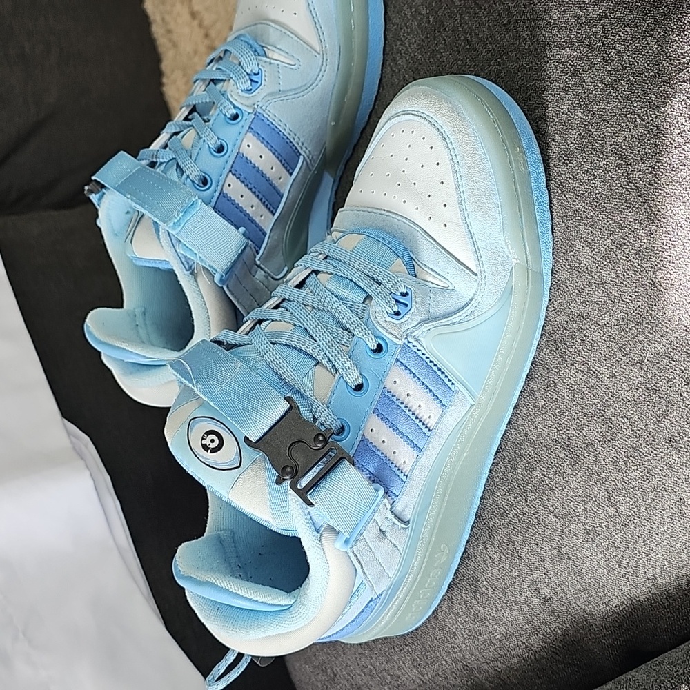 Adidas Bad Bunny X Forum Buckle Low. Light Blue. Size 6.5
